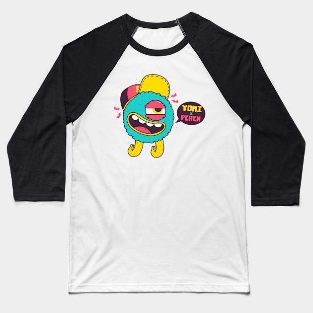 yomi x peach Baseball T-Shirt by yrmiranda24